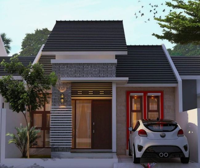 Desain rumah simple minimalis modern