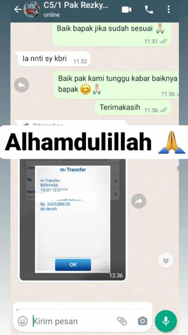 Testimoni bukti transfer 10