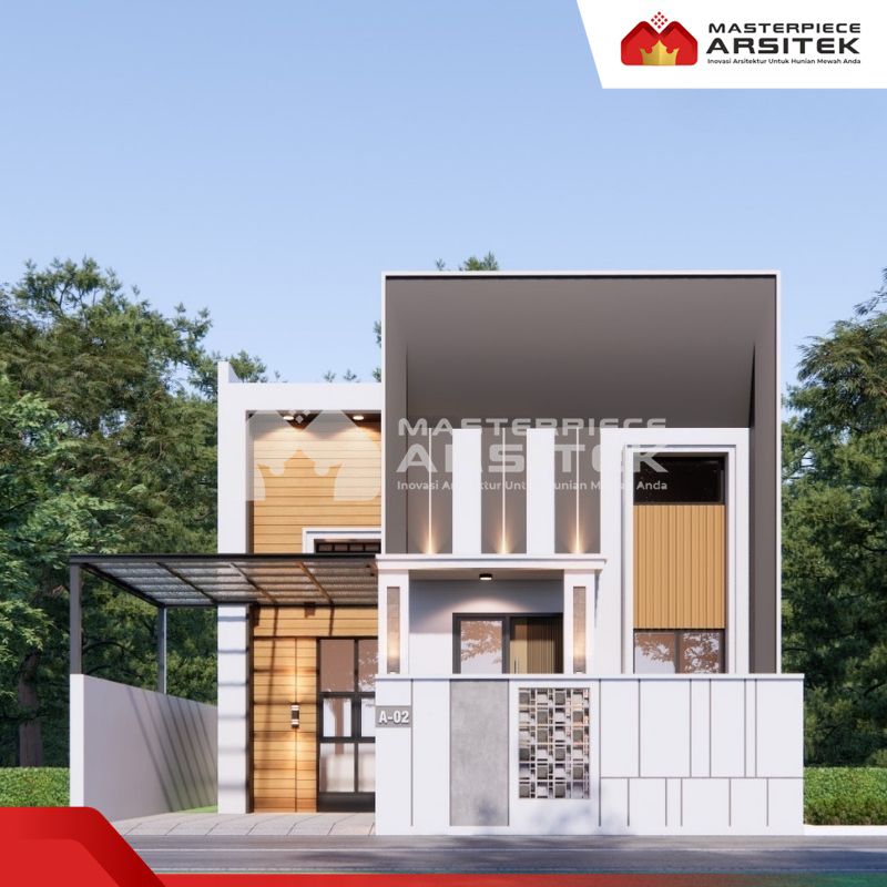 Desain Rumah Mungil Minimalis 2 Lantai