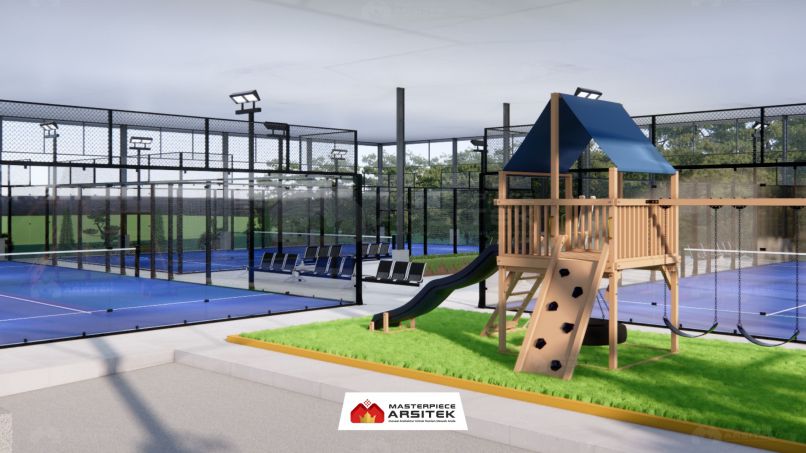Desain lapangan padel standar internasional