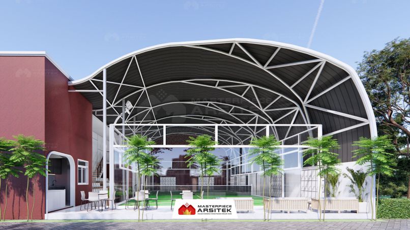 Desain lapangan padel standar internasional