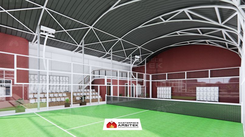 Jasa desain lapangan padel untuk klub olahraga