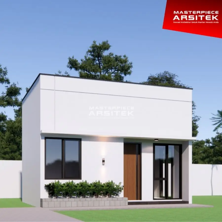 desain rumah kotak minimalis modern