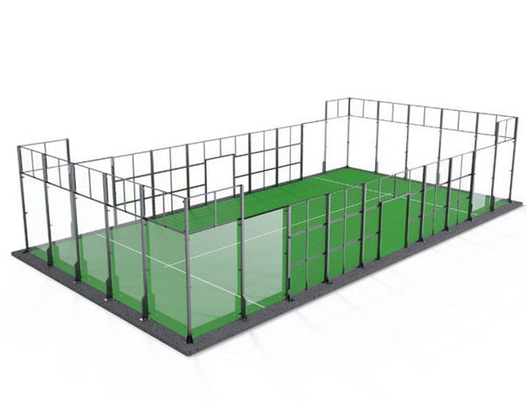 ukuran lapangan padel single