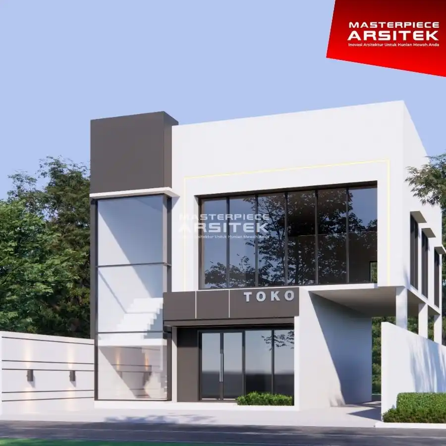 desain rumah toko ruko 2 lantai