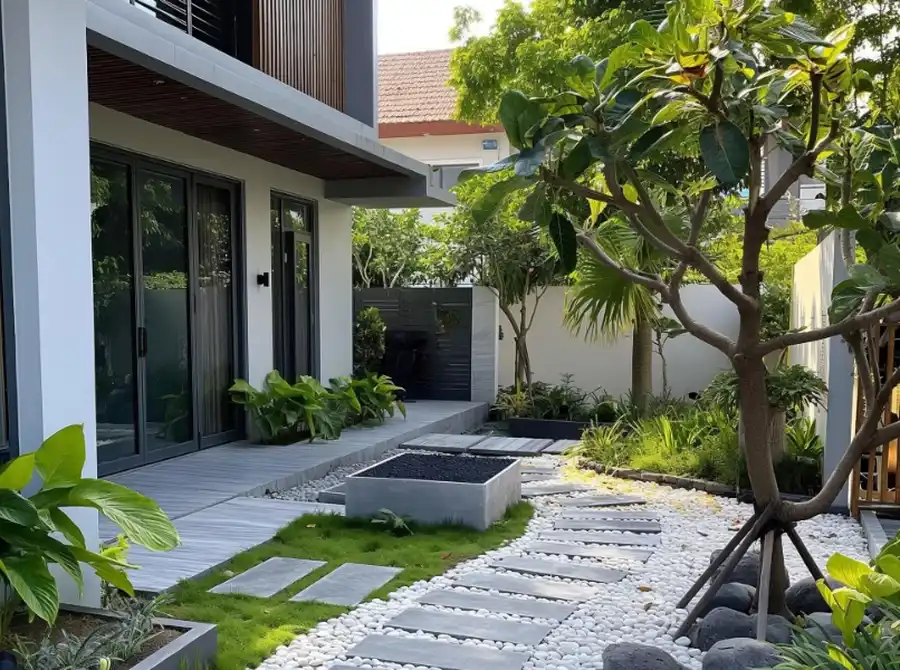 Taman Teduh dengan Pohon Peneduh