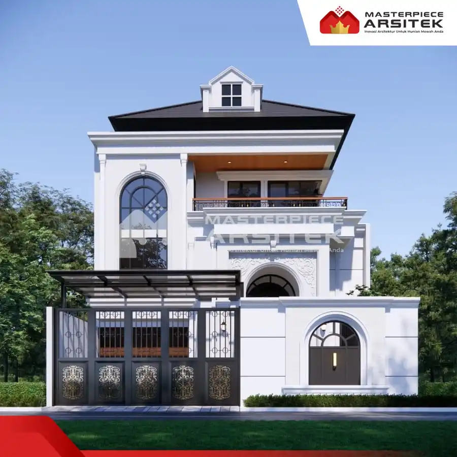 Rumah 2 Lantai Mewah Bergaya Klasik
