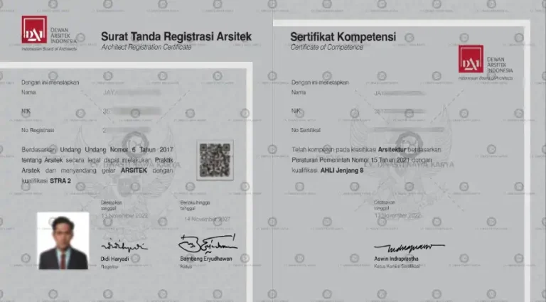 STRA (Surat Tanda Registrasi Arsitek) Jaya